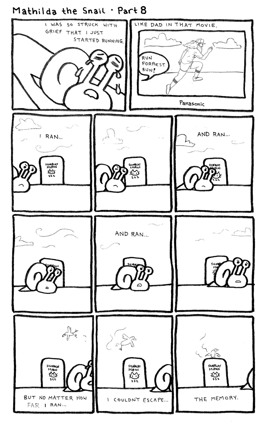 Mathilda unsuccessfully runs from her grief